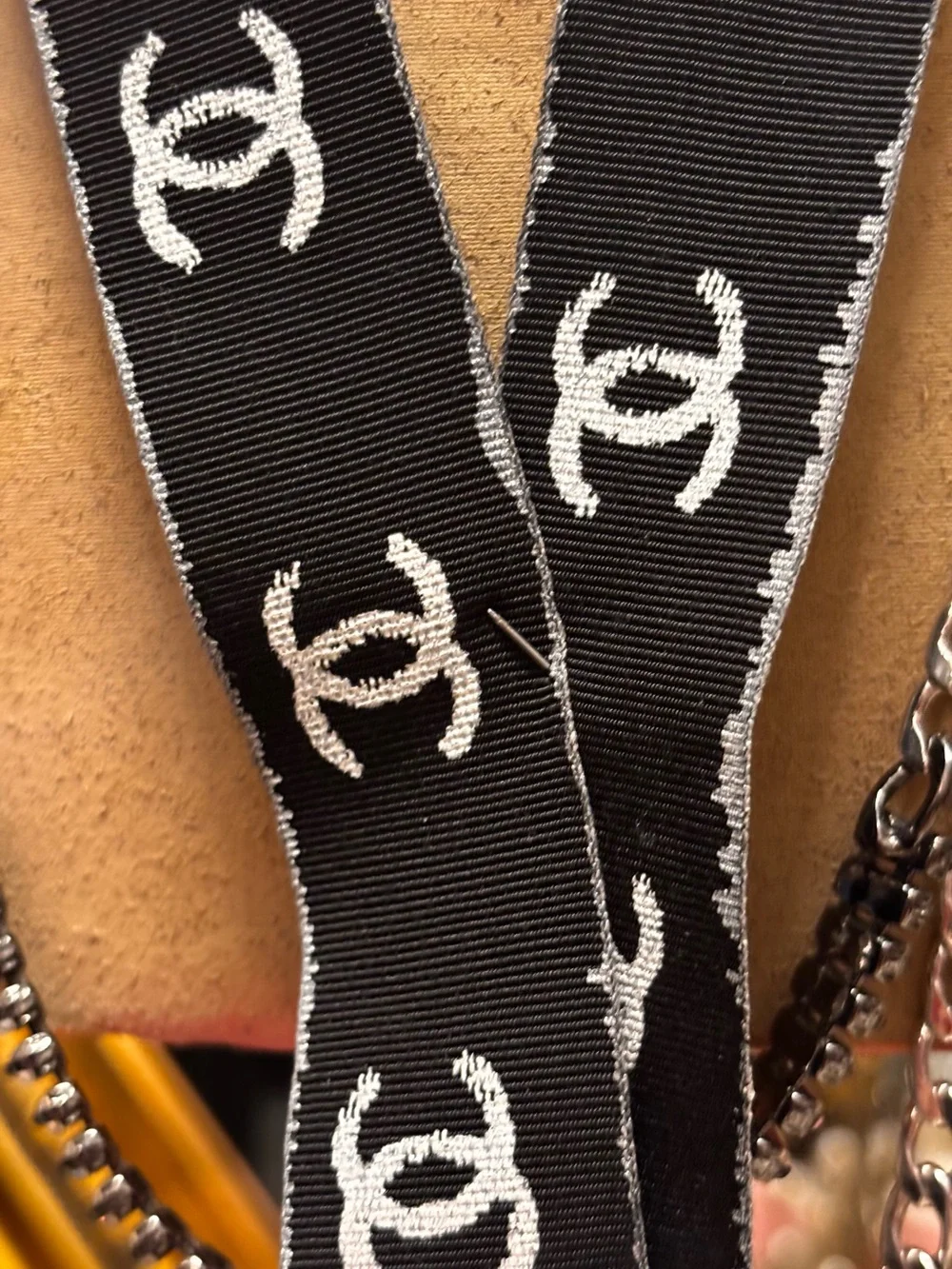 Vintage CHANEL Ribbon Lanyard